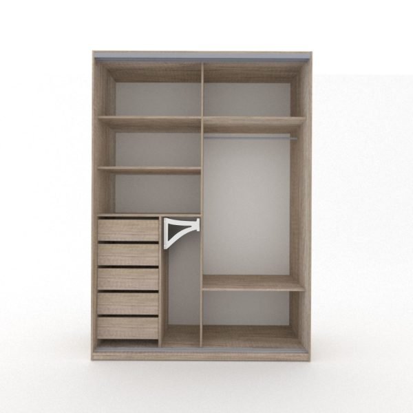Ropero corredera 150 puerta espejo