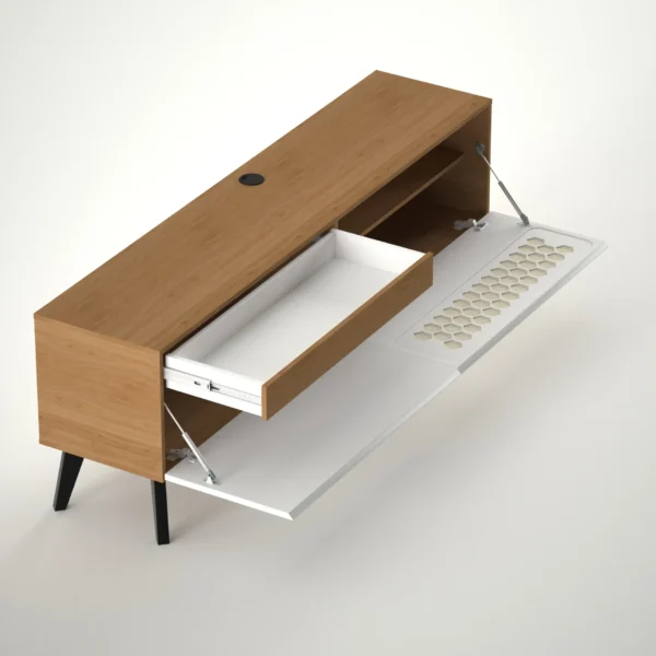 Módulo tv patas madera